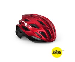 Cykelhjälm MET Estro MIPS röd/svart