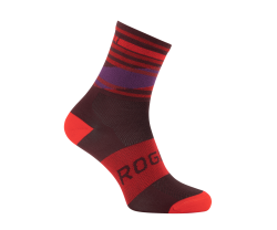 Strumpor Rogelli Stripe Socks Röd/Röd 