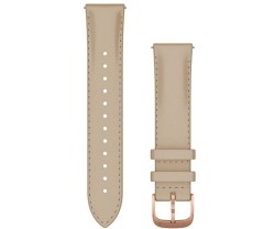 Armband Garmin Quick Release 20 mm läder beige/roséguld