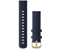 Armband Garmin Quick Release 18 mm läder marinblå