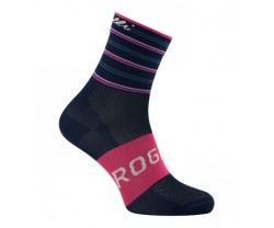 Strumpor Rogelli Stripe Socks Blå/Rosa 