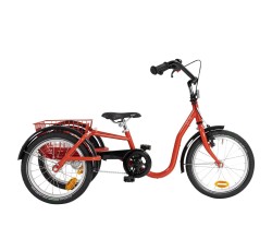 Trehjuling Skeppshult S3 16 Fastnav Mini Innerligt Röd Metallic