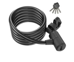 Vajerlås Syncros Masset Coil Cable Key Lock svart