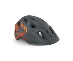 Cykelhjälm MET Eldar Junior grå/orange