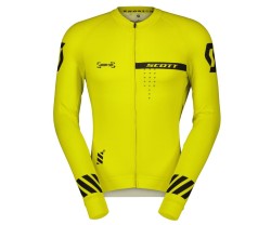 Cykeltröja Scott Herr RC Pro LS gul/svart
