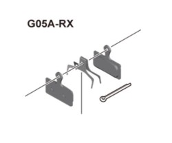 Bromsbelägg Shimano G05A-RX (1-par)
