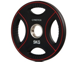 Viktskivor Gummerade Gymstick Pro Pu Weight Plate 15 black/red