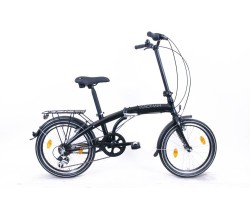 Hopfällbar Cykel Kronan Permis U6 20" 6-växlad svart