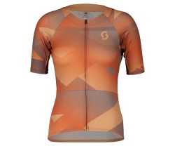 Cykeltröja Scott Dam RC Premium Climber SS rose beige/braze orange